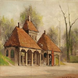 Norgesporten Gate At The Citadel In Copenhagen by Carl Ove Julian Lund