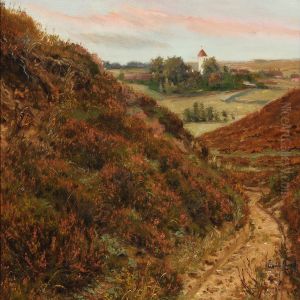 Landscape With Church by Emil Carl Lund