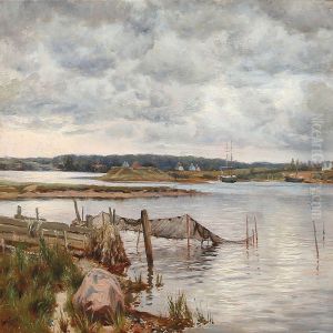 View From Thuro In Svendborgsund, Denmark by Emil Carl Lund
