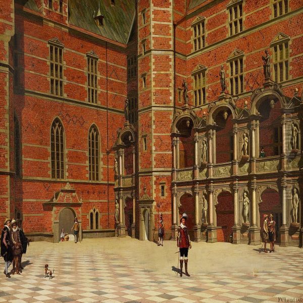 Parti Af Den Indre Slotsgaard Paa Frederiksborg - view 1