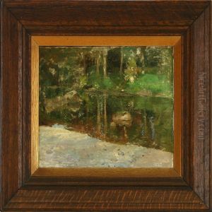 Stream In The Woods by Niels Moeller Lund