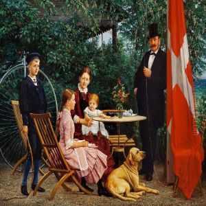 A Merchant Family At Their Country House North Of Copenhagen