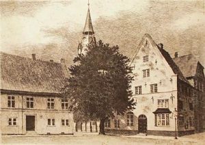 Dorfplatz Mit Kirche by August Frederick Lundberg