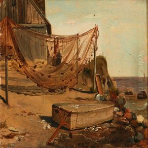 Calm Day In A Fishing Hamlet by Anders Christian Lunde