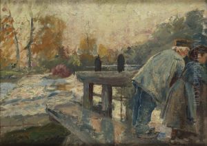 Vid Barrieren, Montigny S. Loing by Justus Lundegard