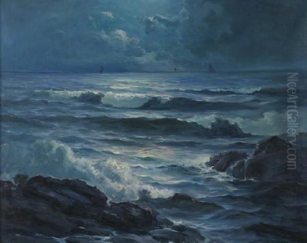 Seascape At Night - view 1