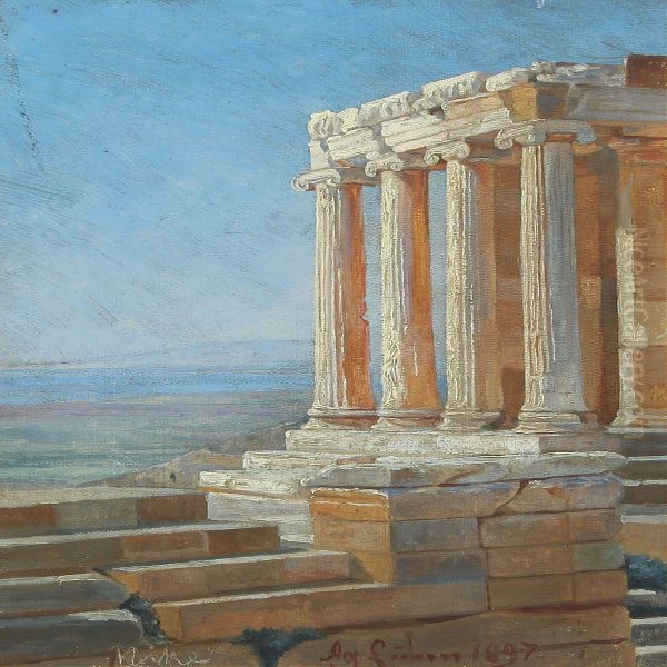 View From Akropolis With Temple Of Nike - view 1