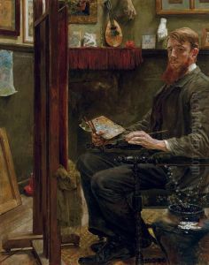 Artist In His Studio
