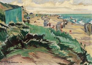Strandszene by Franz Martin Lunstroth