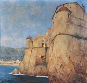 Ruine Am Meer by Adolf Luntz