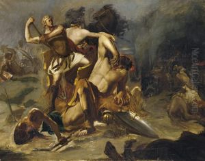 Telemaque Vainqueur De Periandre by Andre Pierre Lupiac