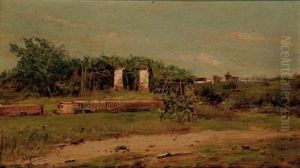 Paisaje De Campo by Jose Lupianez y Carrasco