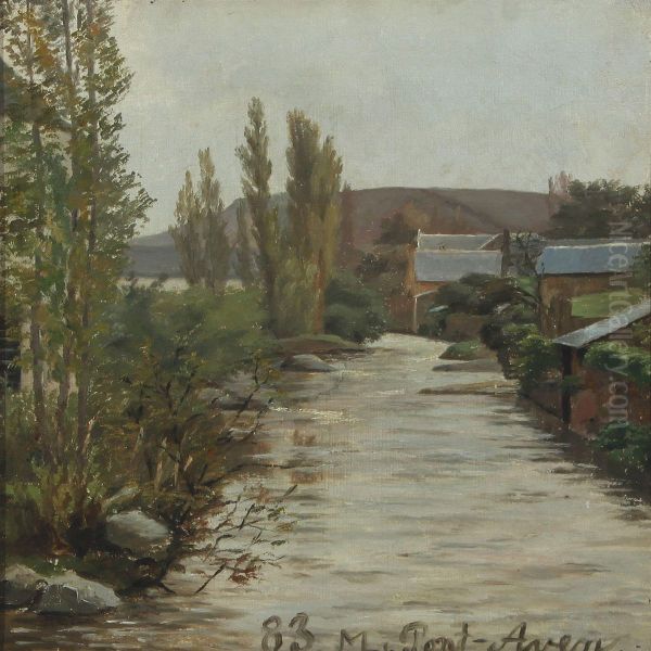 Landscape With Houses At A Stream, Bretagne - view 1