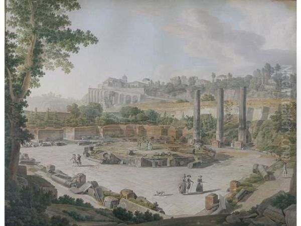 Vue Du Temple De Serapis A Pozzuoli - view 1