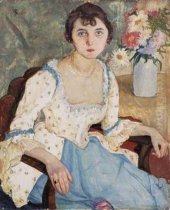 Portret Mlodej Kobiety by Helena Lustgarten-Ogrodzka