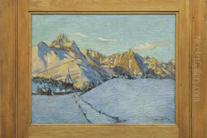 Winterlandschaft by Oskar Wilhelm Luthy