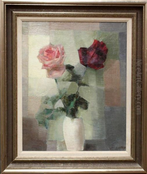 Still Life With Pink And Red Roses - view 1