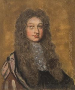 Portrait Of Wigged Gent by Edward Lutterell