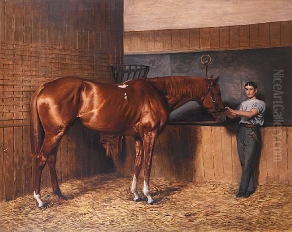'avontes' And Groom In A Stable Interior - view 1