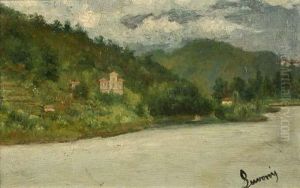 A Ponte Tresa by Luigi Luvoni