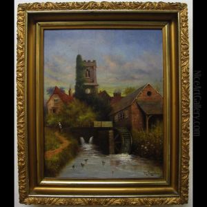 The Church And Mill, Lullington, Somerset The Church And Mill, Lullington, Somerset