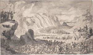 The Israelites Crossing The Red Sea by Caspar Luyken