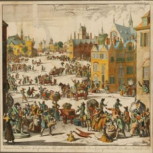 Vervolging In Rochell by Jan Luyken