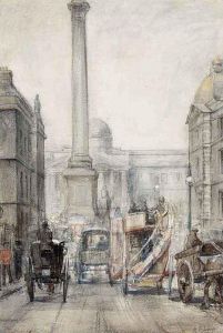 A View Of Trafalgar Square by Arie Marthinus Luyt