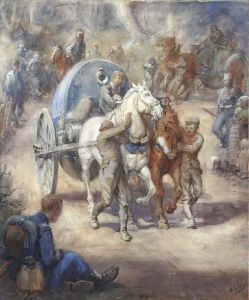 Soldiers At The Grebbeberg During The First World War by Arie Marthinus Luyt