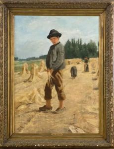 Jeune Paysan Aux Moissons by Henri Jean Luyten