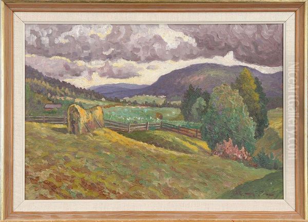 Landskap, Signerad Osc. Lycke - view 1