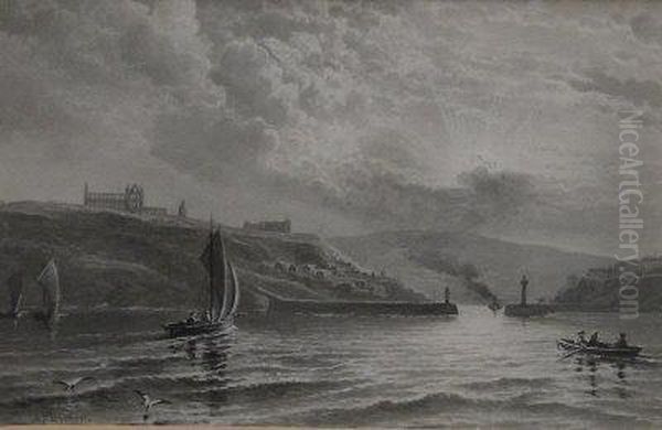 Whitby From The Sea - view 1