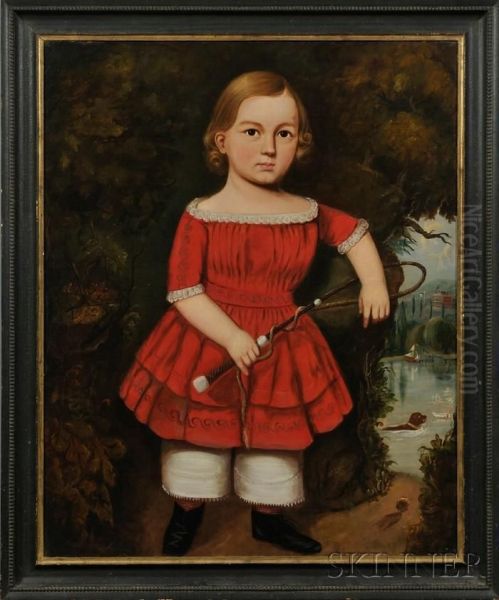 Portrait Of A Young Boy In Red. - view 1