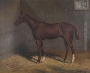 The Horse Rinfax In A Stable
