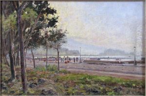 Promenade,naples by J.A. Lynas Gray
