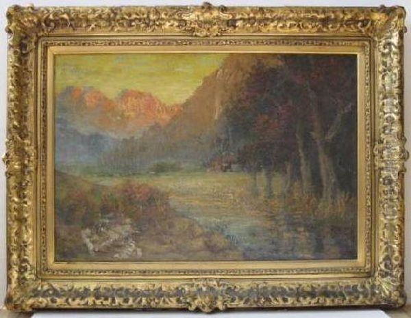 Western Landscape With Stream - view 1