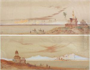 Arabs By A Shore, A City Beyond