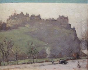 Study For 'edinburgh Castle' by Thomas Bonar Lyon