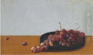 Still Life With Red Grapes by Pericles Lytras