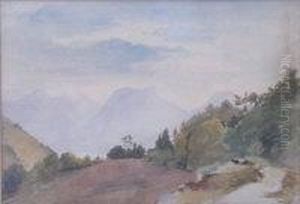 View Towards A Mountain Range by Neville Stephen Lytton