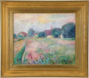 Impressionistic View Of A The Country In The Spring