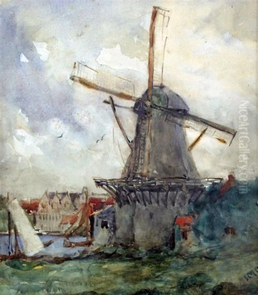 Windmill At Dordrecht - view 1