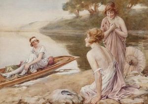 The Bathing Party by Charles MacIvor or MacIver Grierson