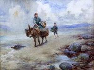 Coming Home From The Market, Connemara by Charles MacIvor or MacIver Grierson