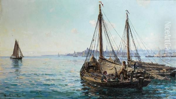 Herring Boats Off Aberdeen - view 1
