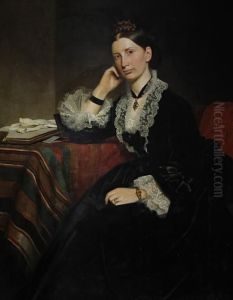Portrait Of A Lady; Portrait Of A Gentleman, A Pair by Norman Macbeth