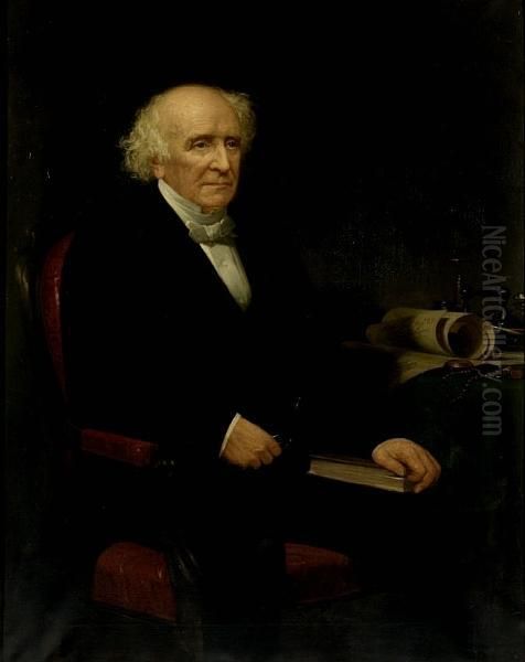 Three-quarter Portrait Of Walter Cook At His Desk - view 1