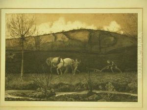 Ploughing Scene by Robert Walker Macbeth