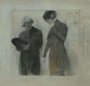 Bozzetto Conpersonaggi by Serafino Macchiati