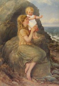 Mother And Child By Sea by Samuel McCloy